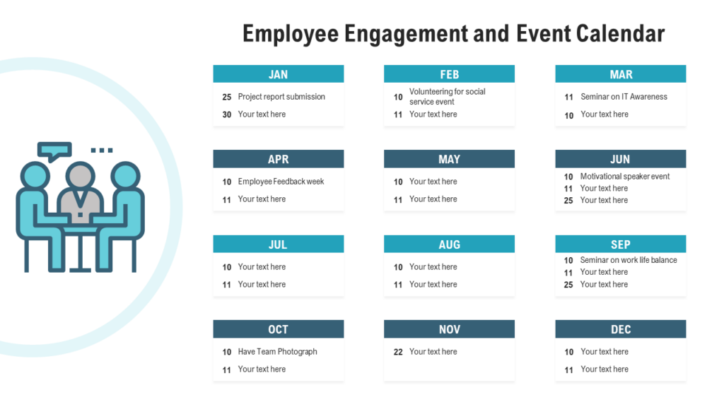 Employee Engagement Calendar Template