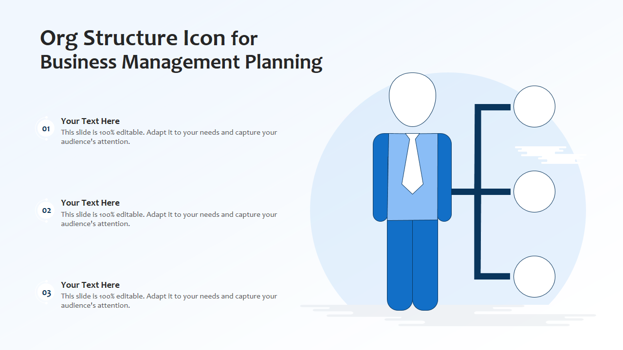 Org Structure Icon for Business Management Planning 