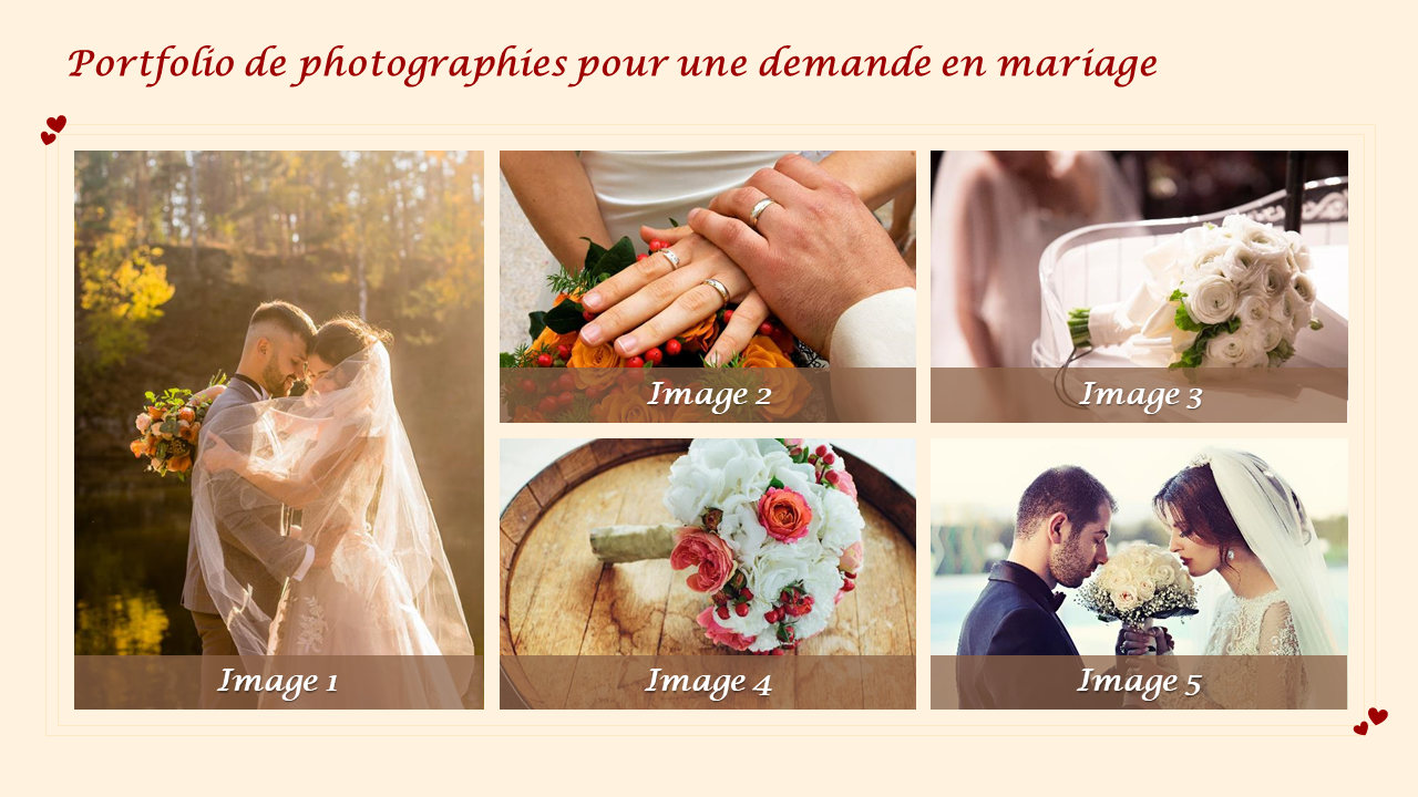 Portfolio de photographies pour une demande en mariage Portfolio de photographies pour une demande en mariage