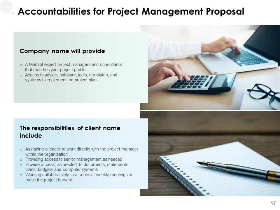 Accountabilities for Project Management Proposal Accountabilities for Project Management Proposal