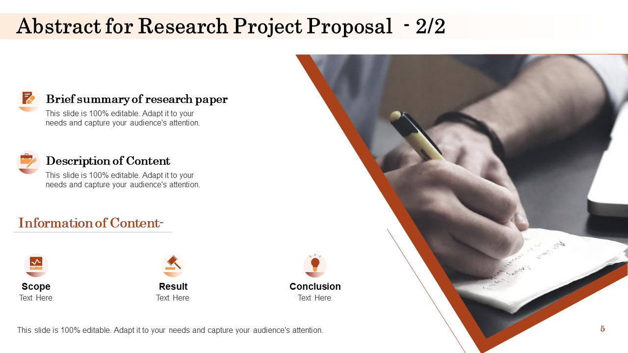 Abstract Templates for Research Project Proposal Slide 2