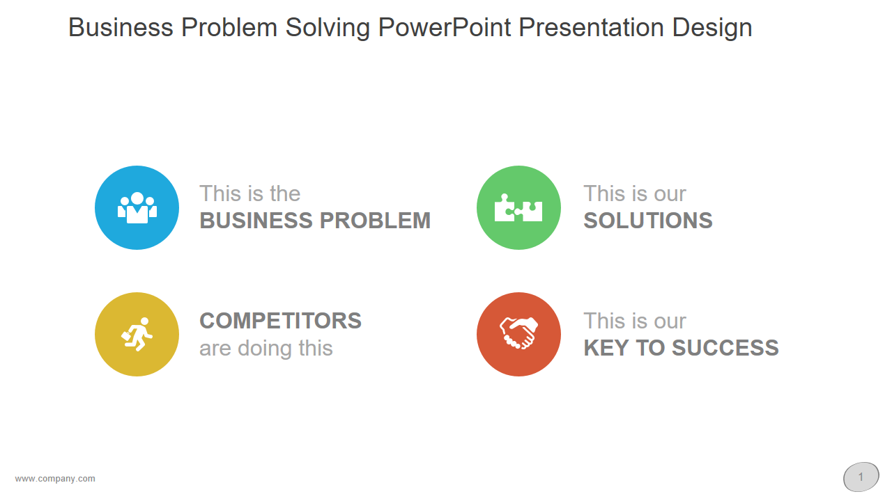 Business Problem Solving PowerPoint Presentation Design 