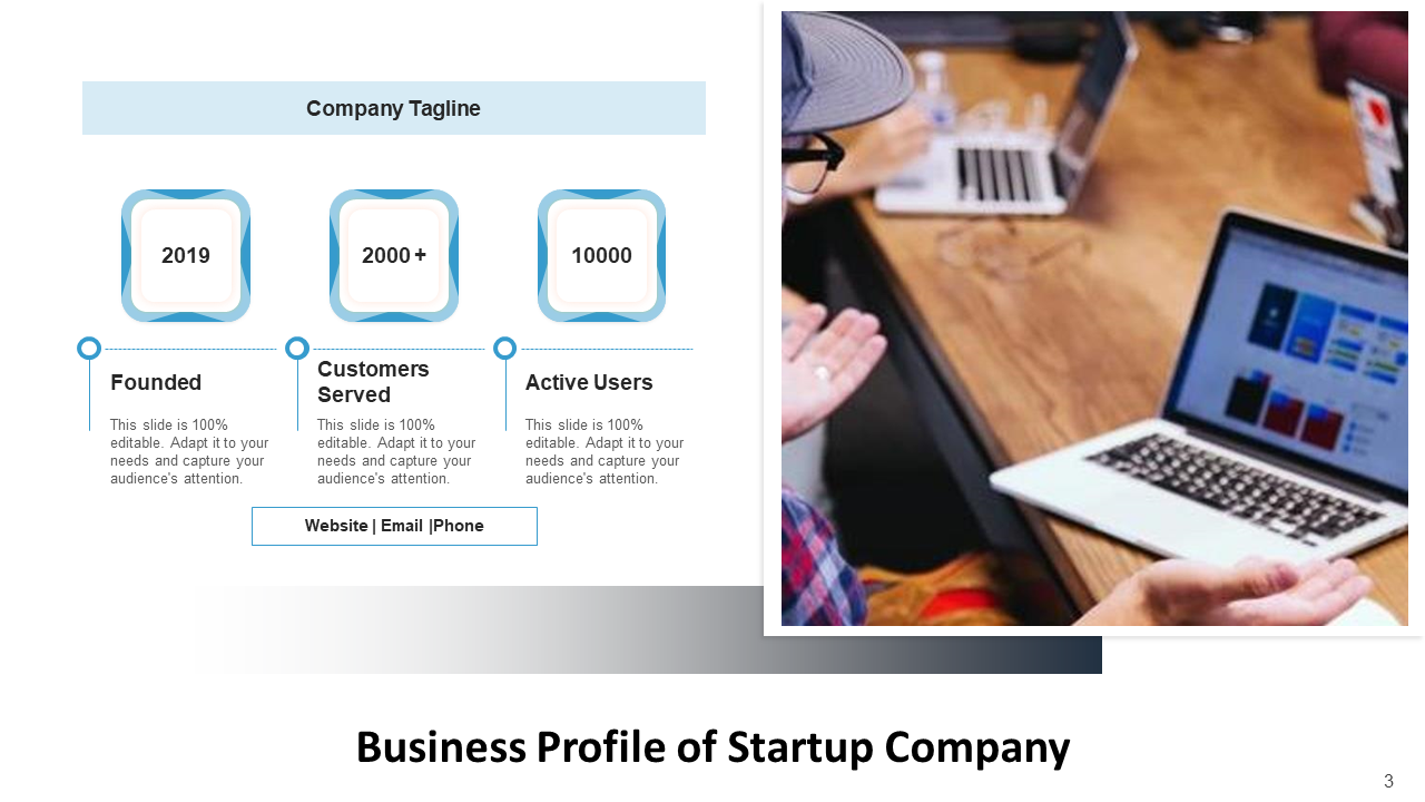 Company Overview Template for Startup Profile Presentation