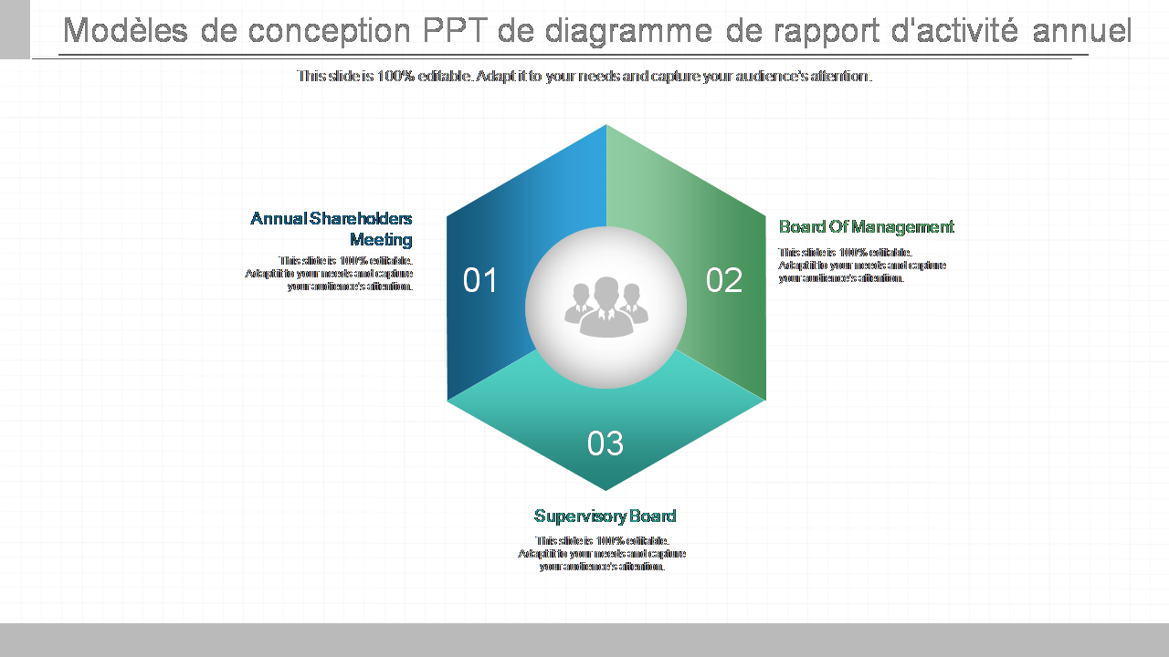 Modèles de conception PPT de diagramme de rapport d'activité annuel Modèles de conception PPT de diagramme de rapport d'activité annuel