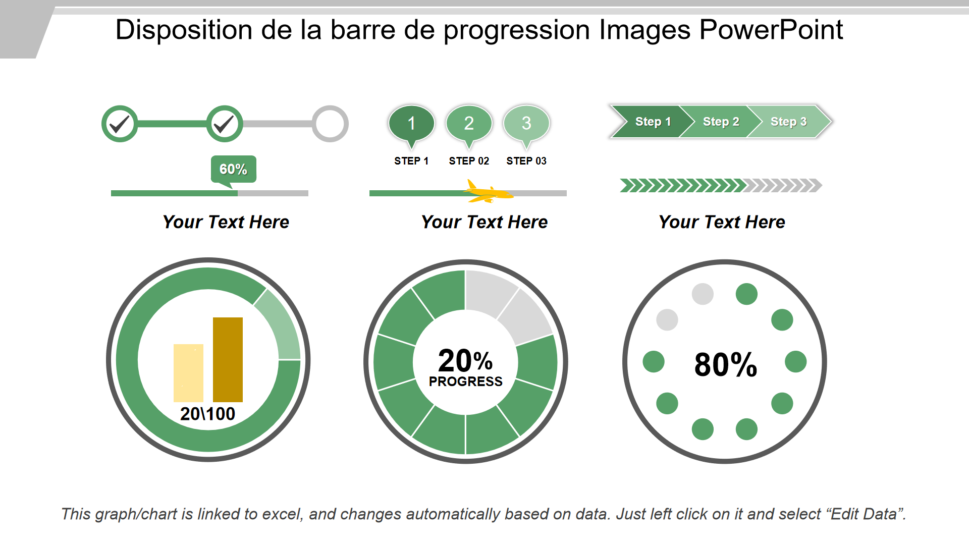 Disposition de la barre de progression Images PowerPoint Disposition de la barre de progression Images PowerPoint