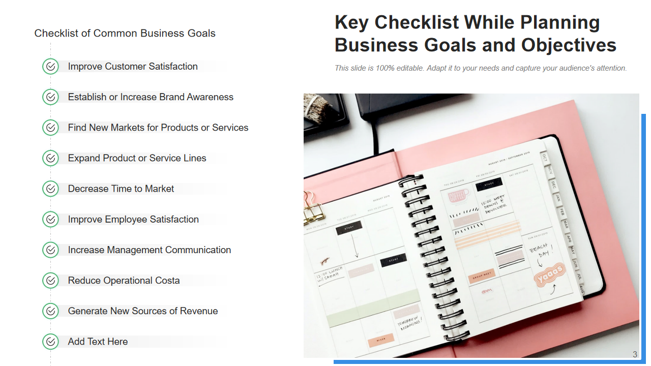 Key Checklist While Planning Business Goals and Objectives 