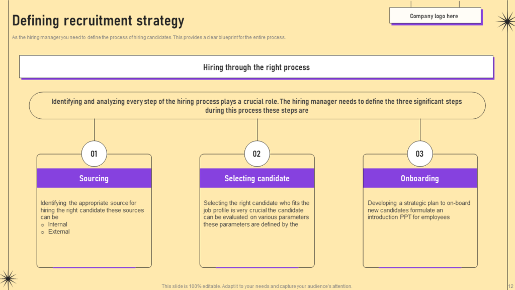 Defining Recruitment Strategy Template