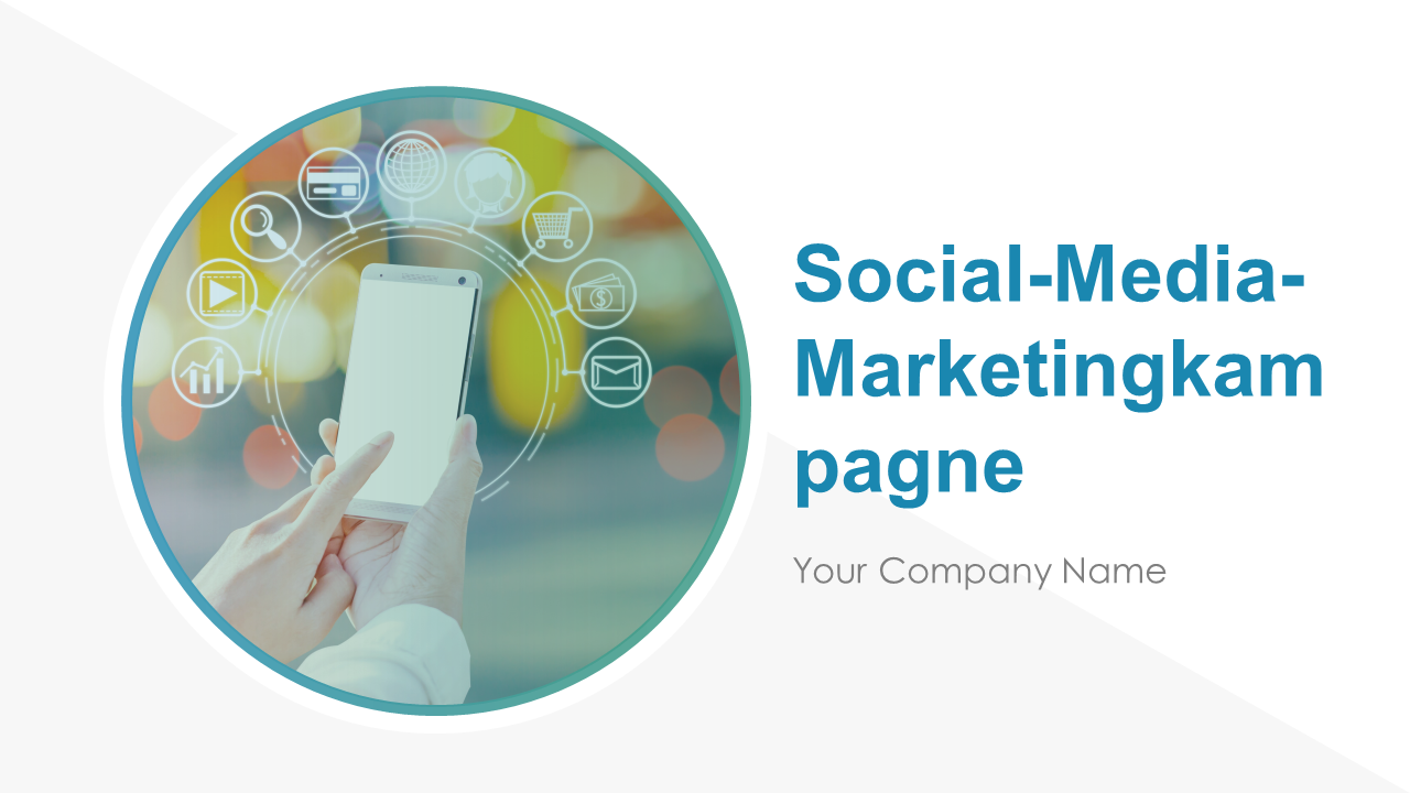 PowerPoint-Grafik für Social-Media-Marketingkampagnen