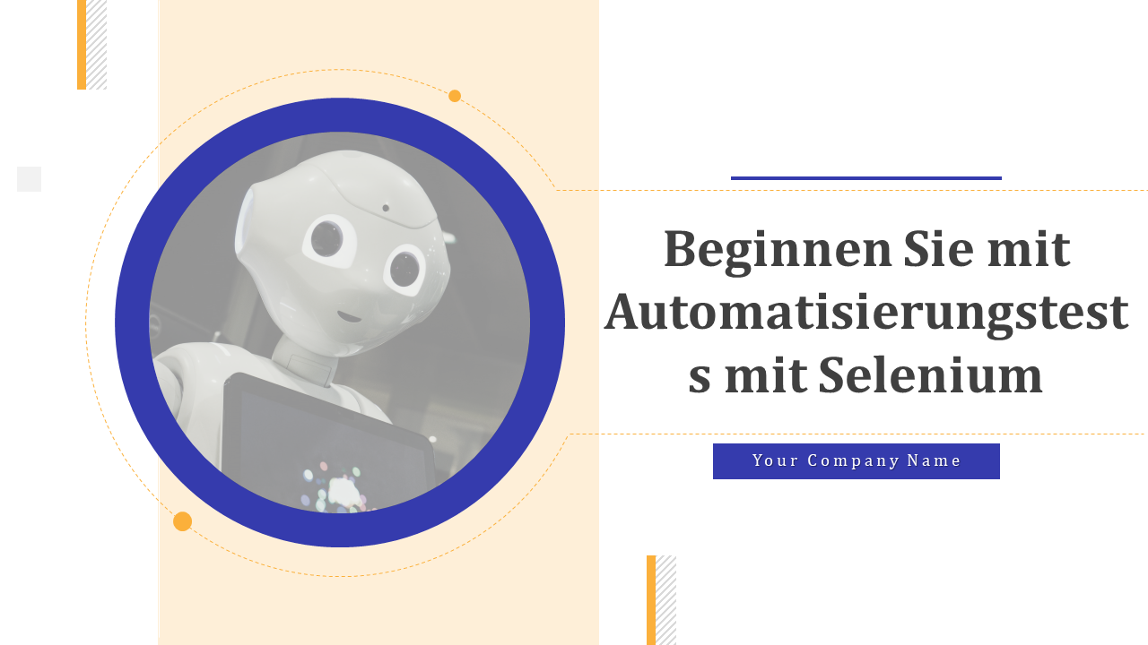 Beginnen Sie mit Automatisierungstests mit Selenium PowerPoint-Präsentationsfolien