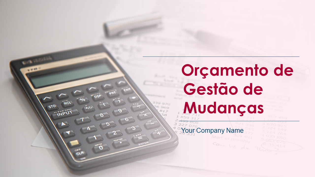 Apresenta&ccedil;&atilde;o do Or&ccedil;amento de Gest&atilde;o de Altera&ccedil;&otilde;es