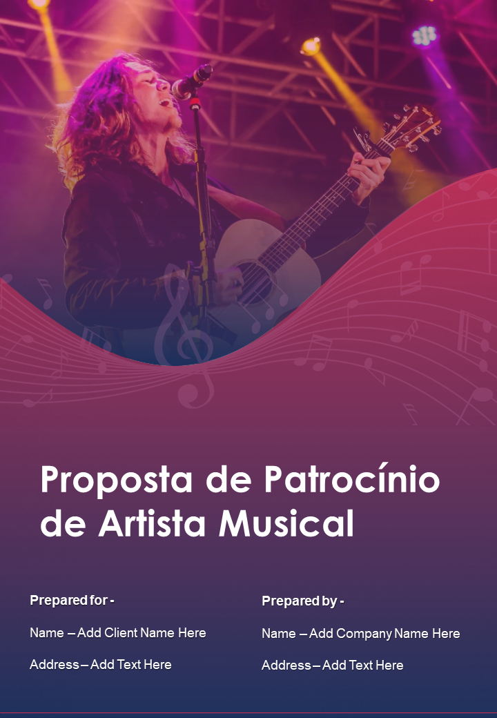 Proposta de Patroc&iacute;nio de Artistas Musicais