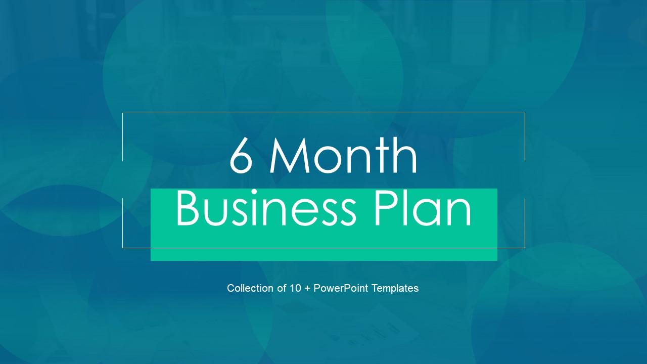 6 Month Business Plan