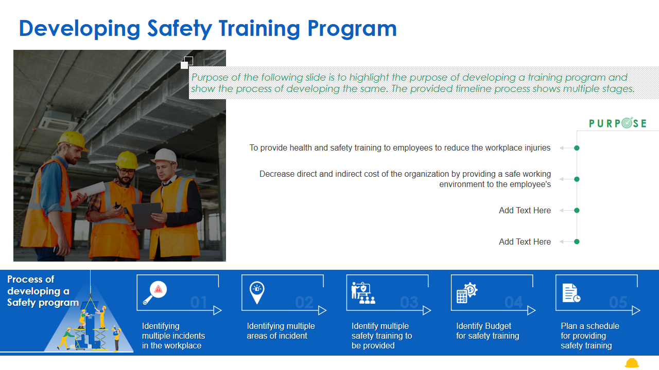 Developing Safety Training Program