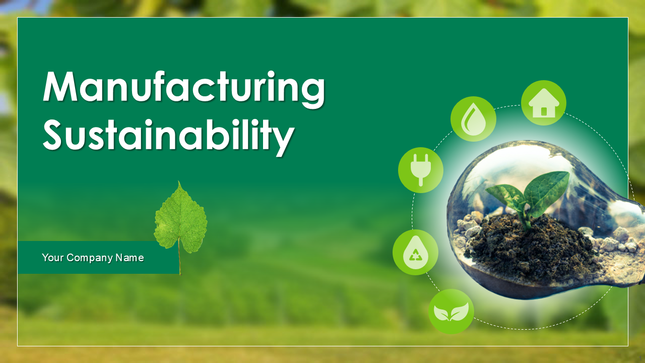 Manufacturing Sustainability 