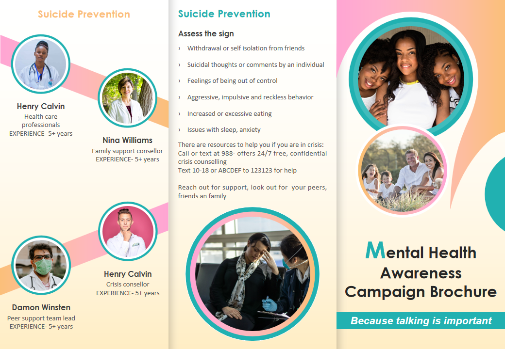 Mental Health Awareness Campaign Brochure