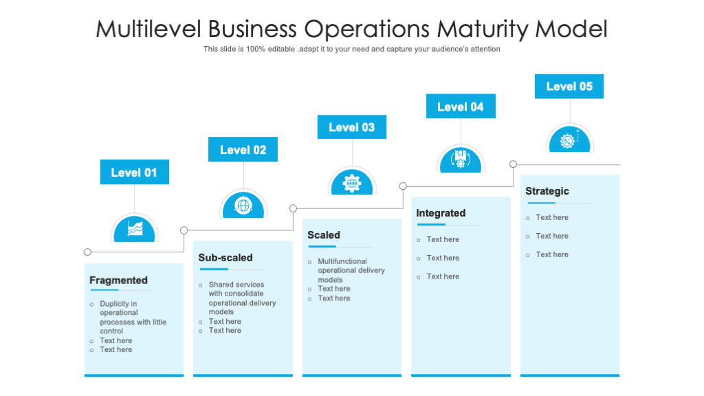 Multilevel Business Operations Maturity Model Template
