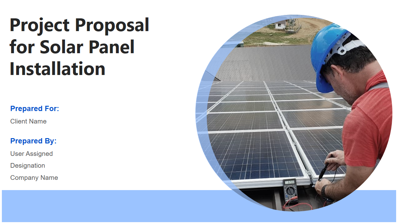 Project Proposal for Solar Panel Installation 