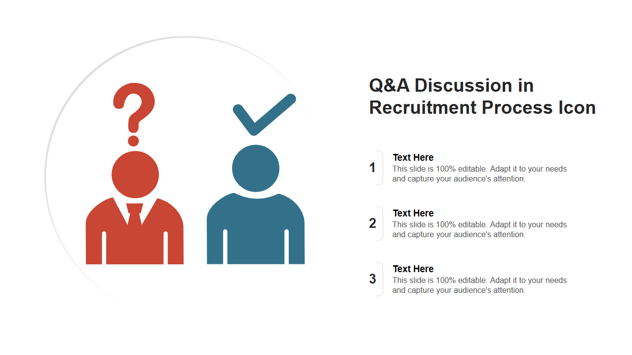 Q&A Discussion in Recruitment Process Icon