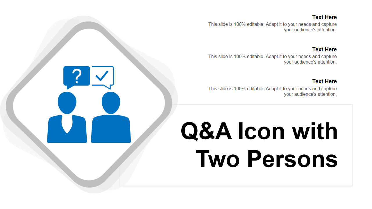 Q&A Icon with Two Persons