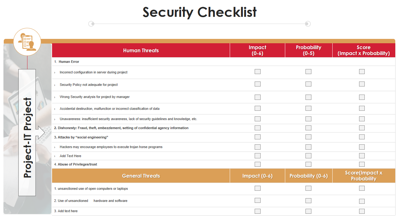 Security Checklist