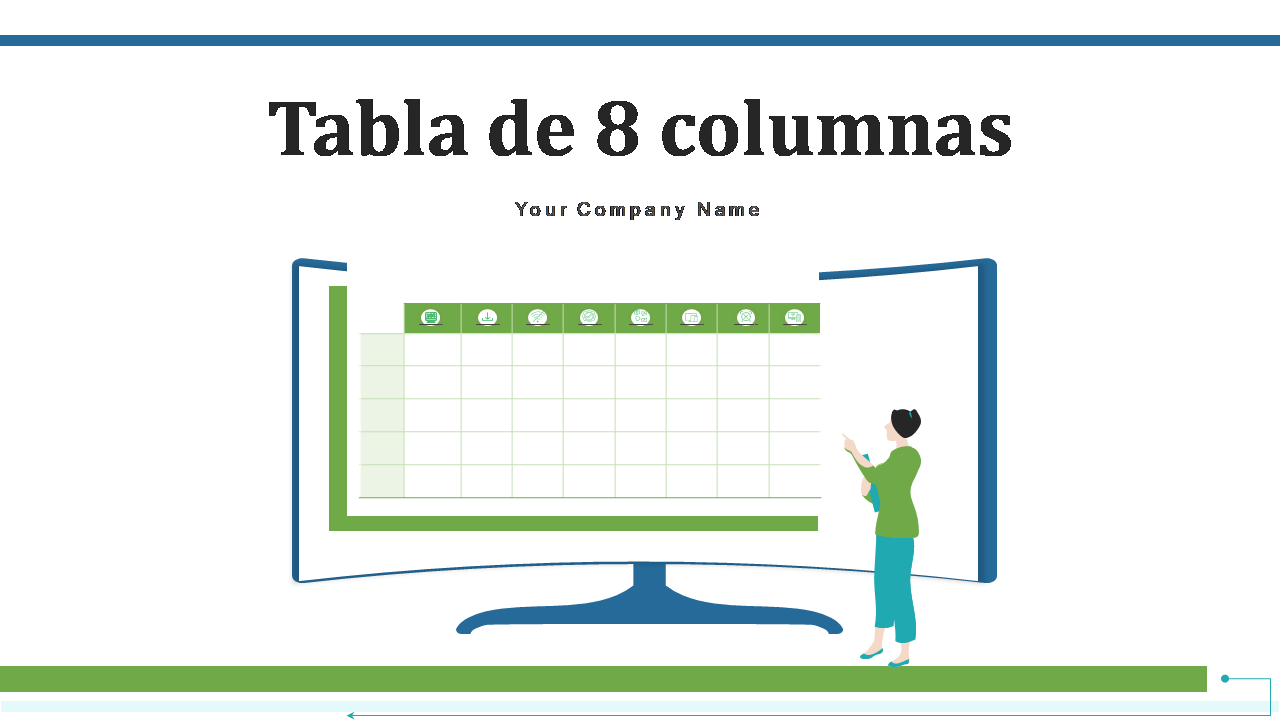 Tabla de 8 columnas Tabla de 8 columnas