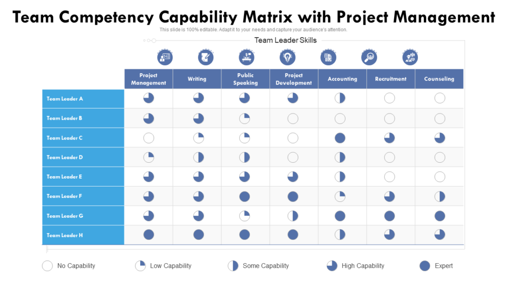 Team Competency Capability Matrix Template