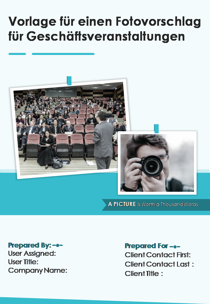 Vorlage f&uuml;r einen Fotovorschlag f&uuml;r Gesch&auml;ftsveranstaltunge