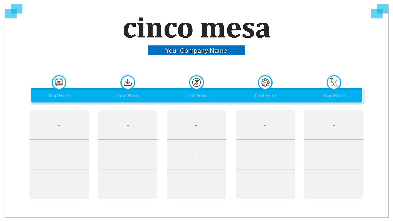 cinco mesa cinco mesa