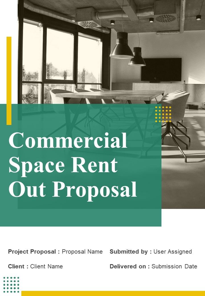 Commercial Space Rent Out Proposal