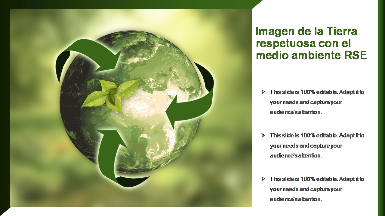 Imagen de la Tierra respetuosa con el medio ambiente RSE