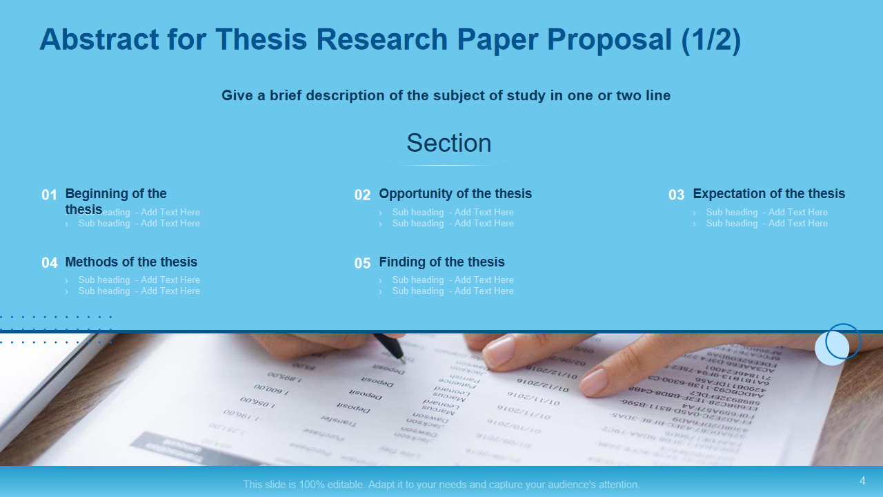 Abstract for Thesis Research Paper Proposal (1/2)