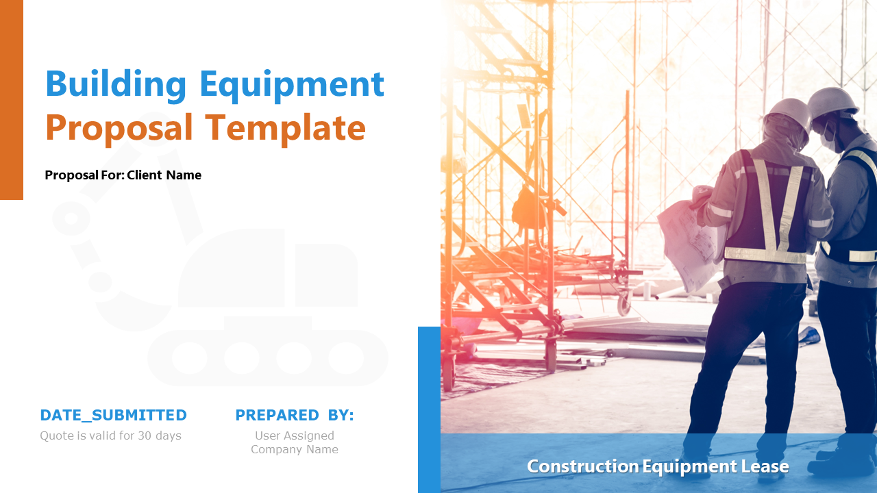Building Equipment Proposal Template