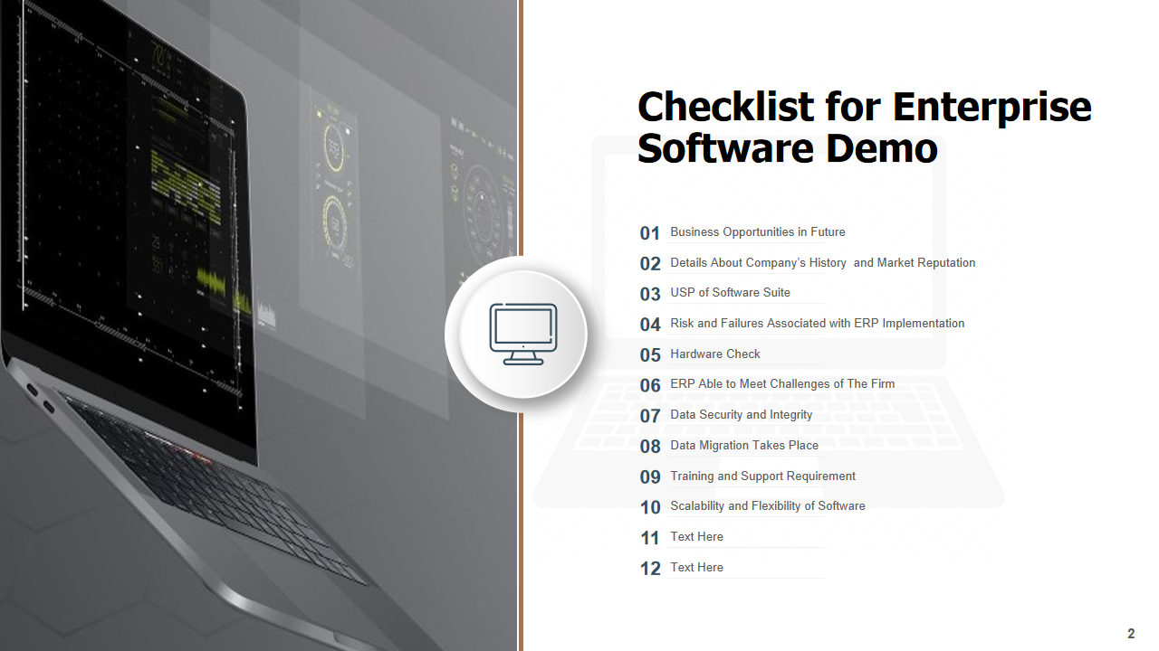 Checklist for Enterprise Software Demo
