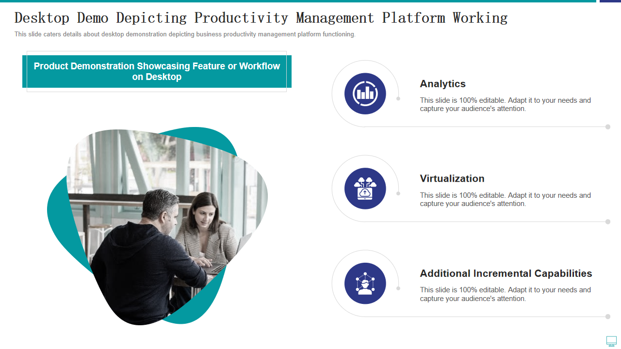 Desktop Demo Depicting Productivity Management Platform Working