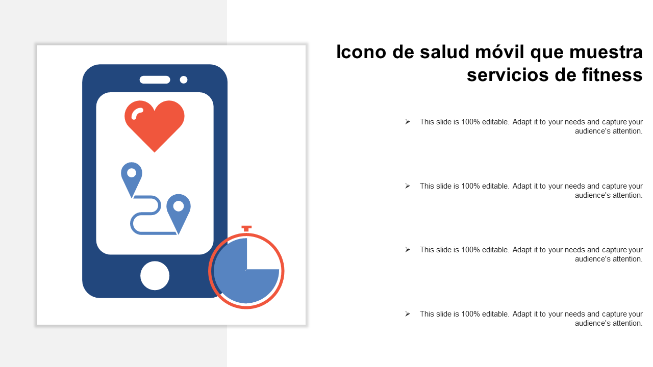 Icono de salud m&oacute;vil que muestra servicios de fitness 