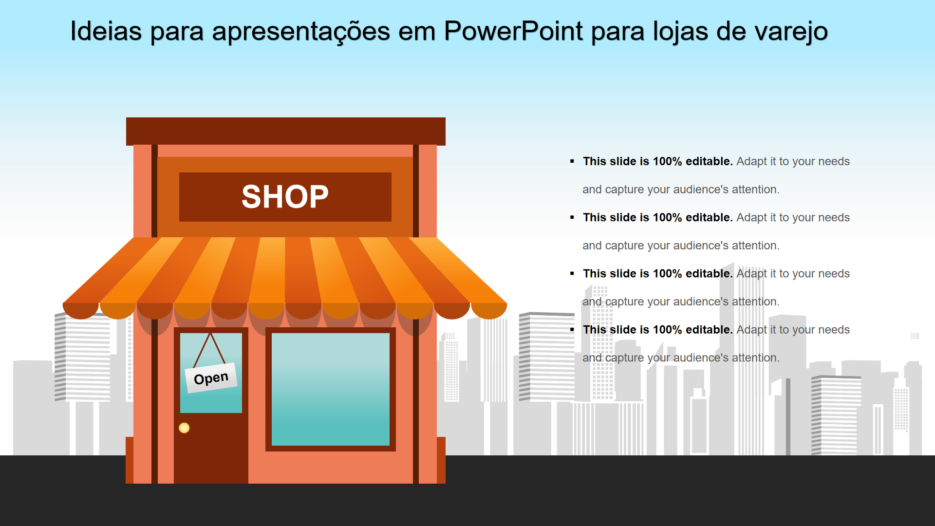 Ideias para apresentações em PowerPoint para lojas de varejo