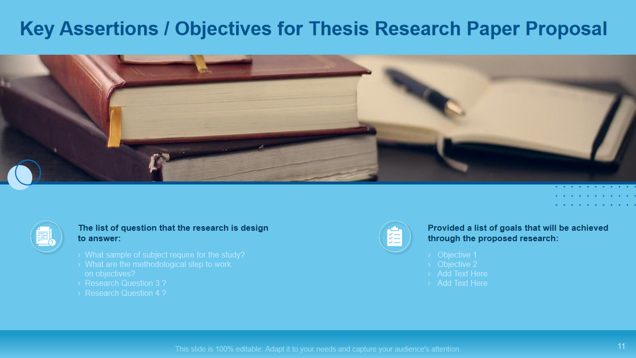 Key Assertions , Objectives for Thesis Research Paper Proposal