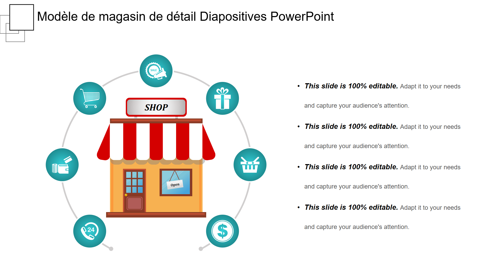 Modèle de magasin de détail Diapositives PowerPoint