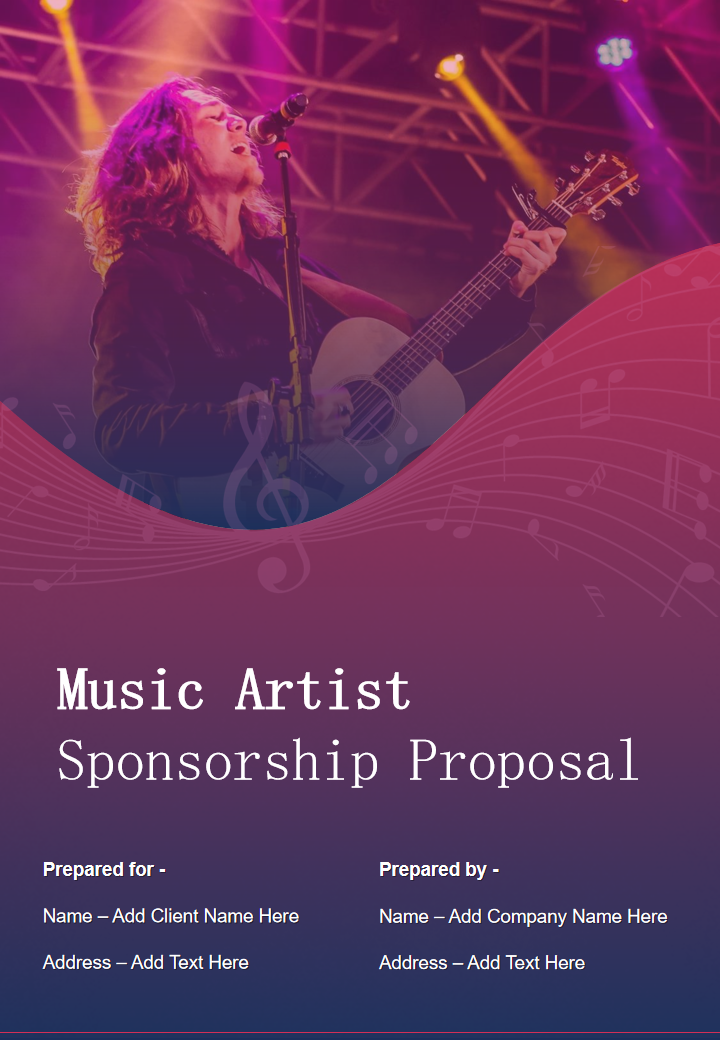 Music Artist Sponsorship Proposal