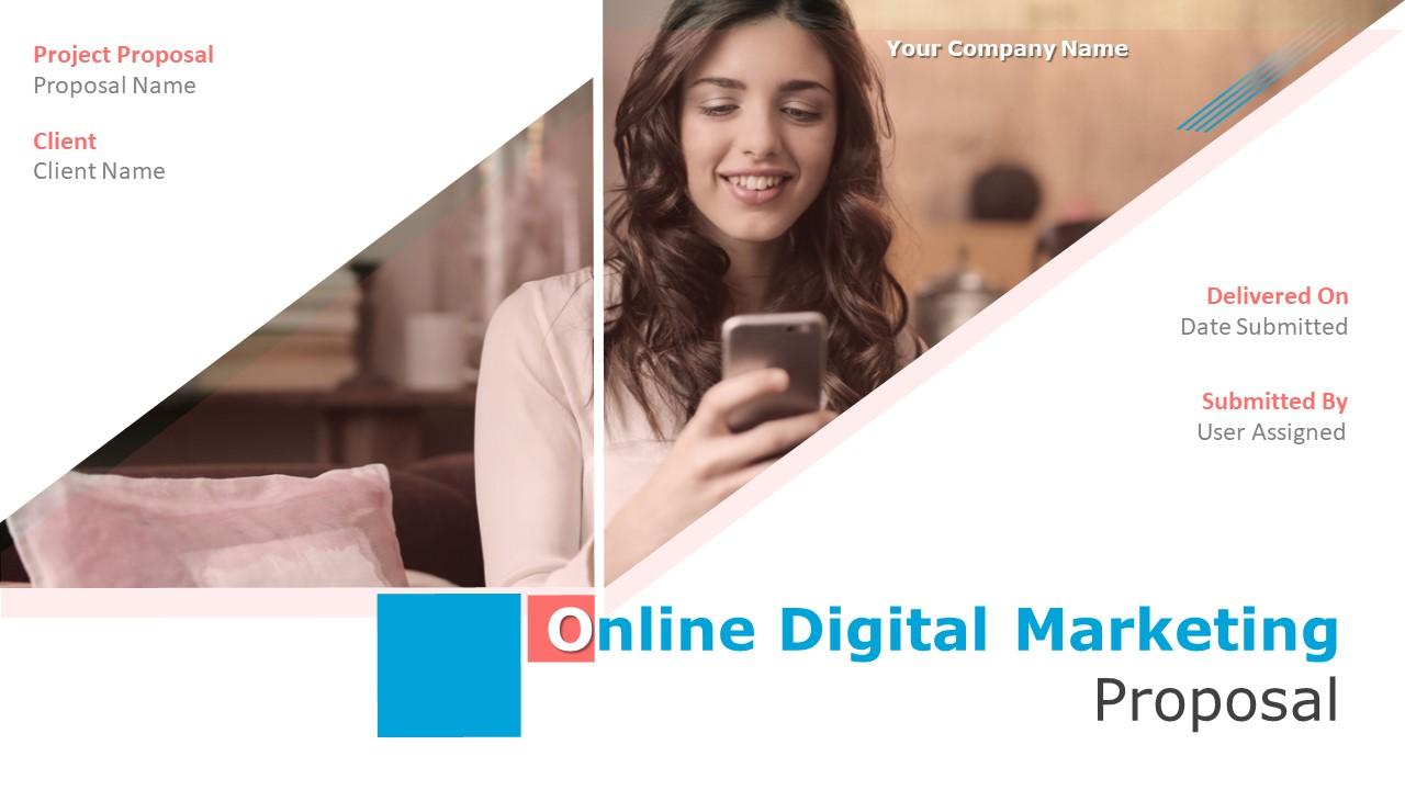 Online Digital Marketing Proposal Presentation Deck