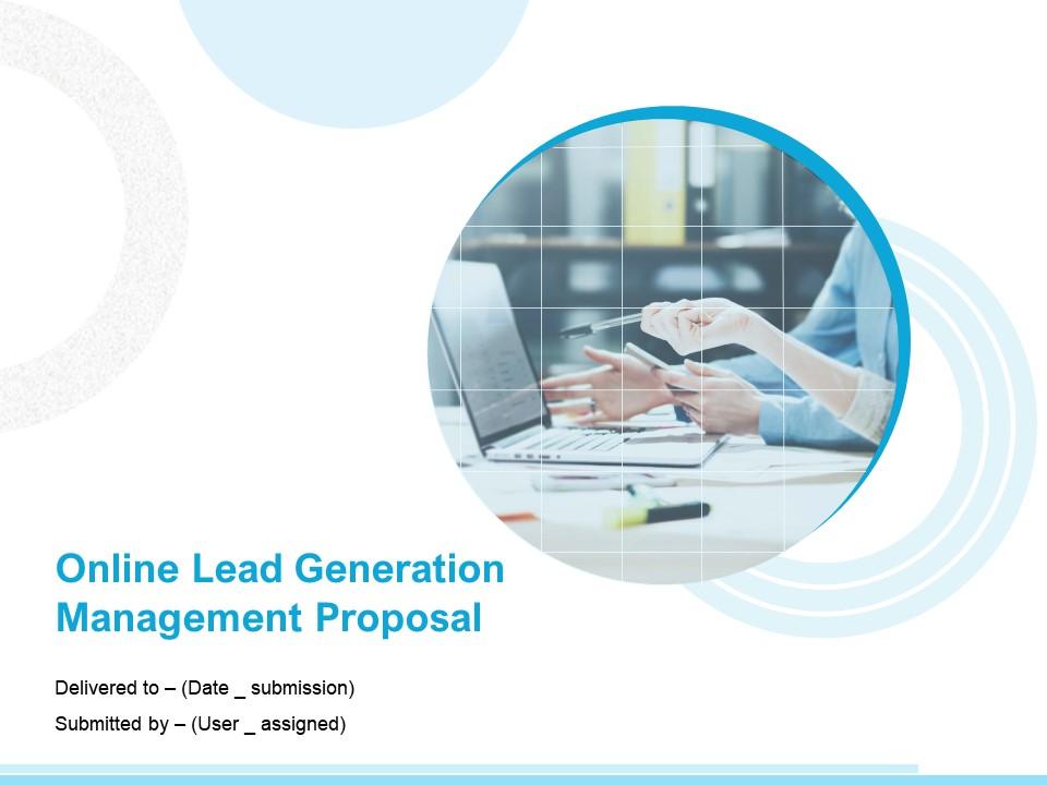 Online Lead Generation Management Proposal Presentation Deck