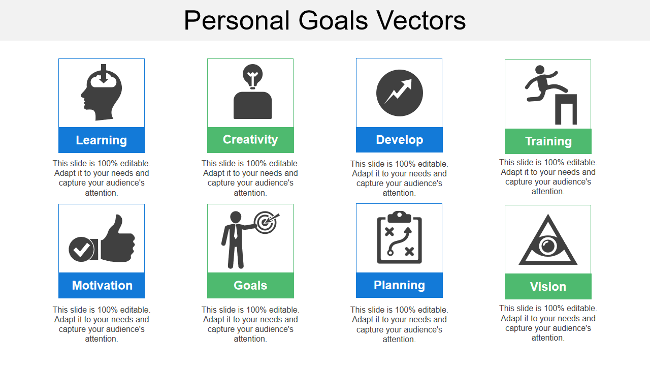 Personal Goals Vectors