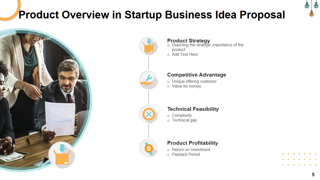 Product Overview in Startup Business Idea Proposal