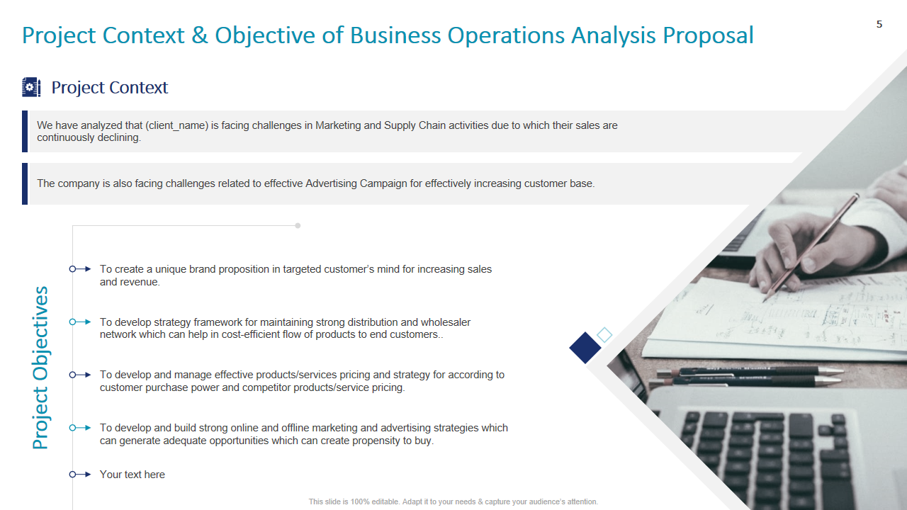 Project Context & Objective of Business Operations Analysis Proposal
