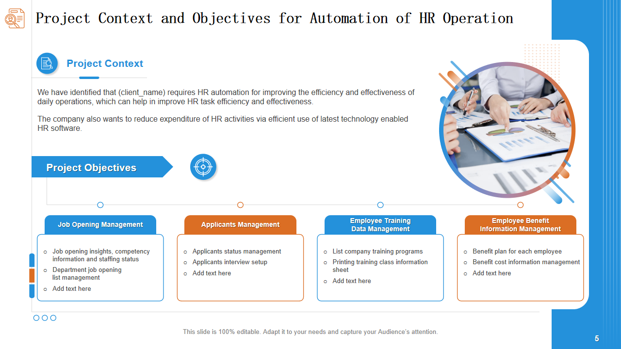 Project Context and Objectives for Automation of HR Operation