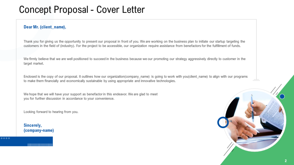 Cover Letter PPT Template