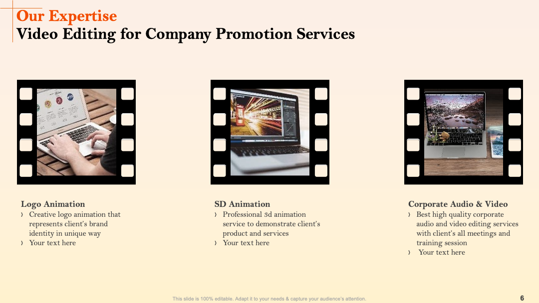 Companies’ Expertise PPT Template