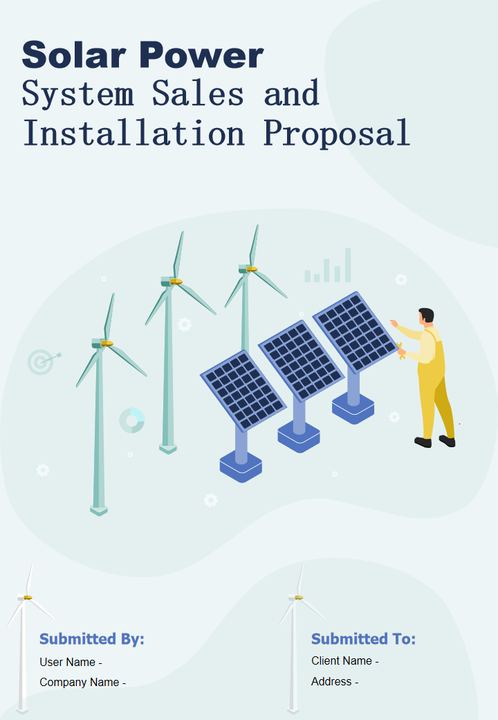 Solar Power System Sales and Installation Proposal