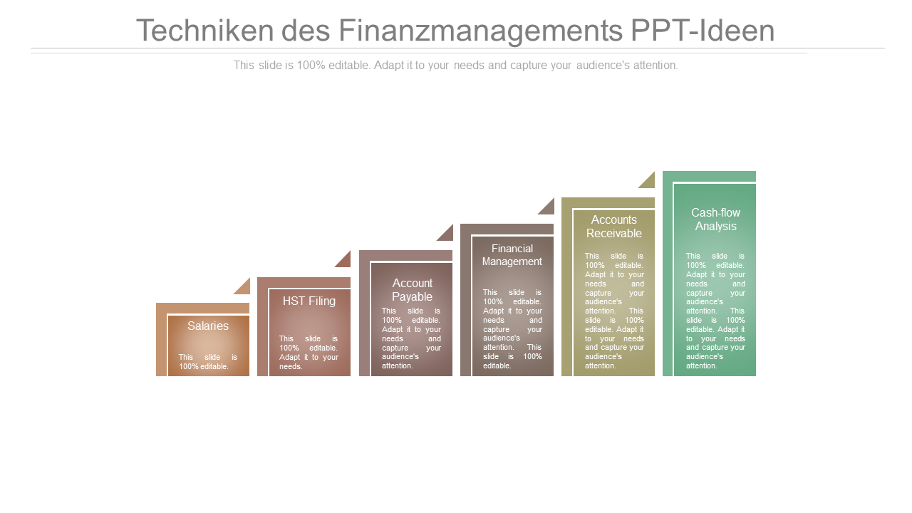 Techniken des Finanzmanagements PPT-Ideen 