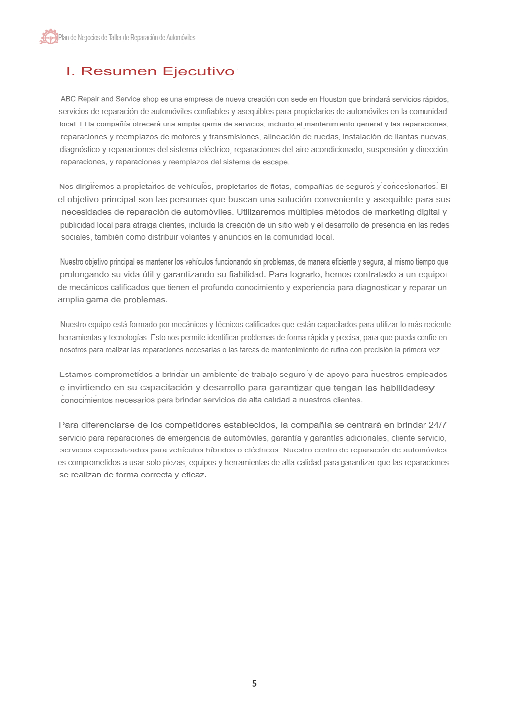 Resumen ejecutivo Resumen ejecutivo